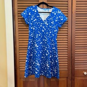 Draper James Blue and White Dress